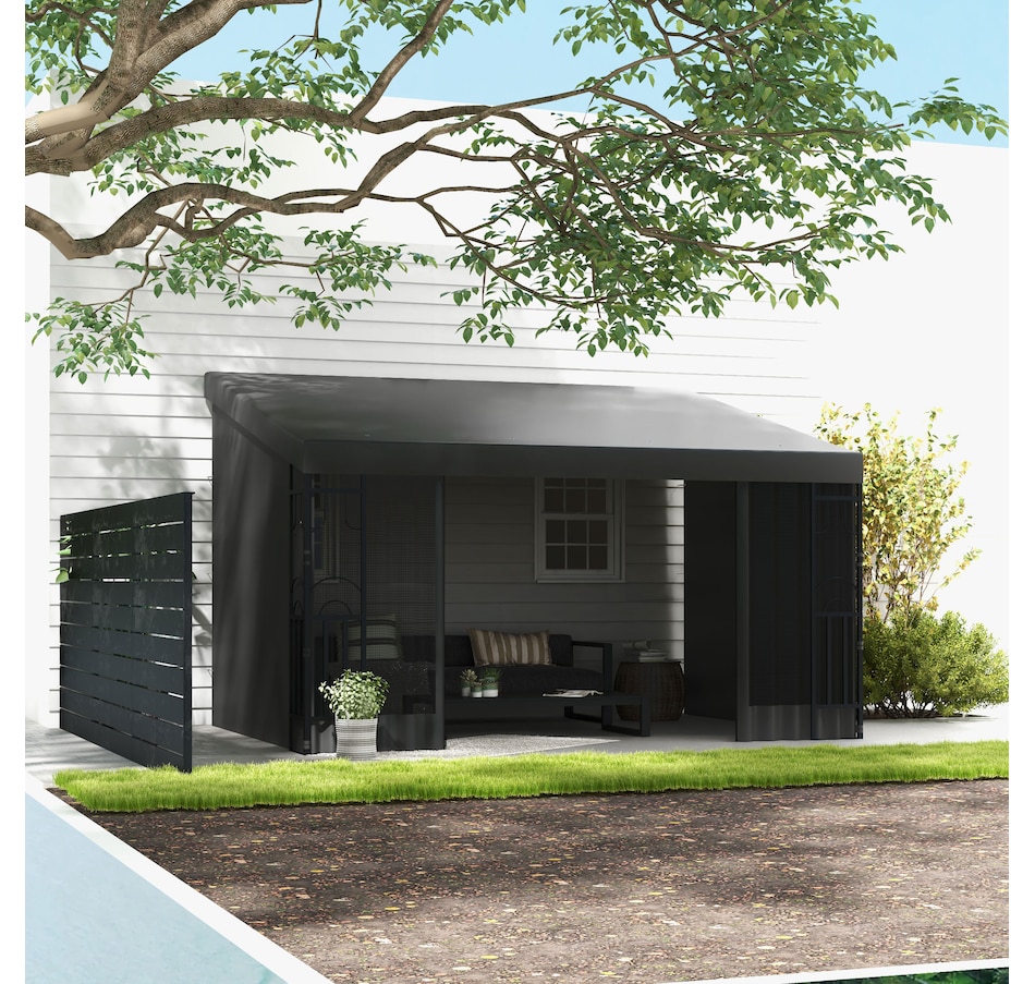 Image 993296_ALTMORE17.jpg, Product 993-296 / Price $259.99 - $289.99, Outsunny 10' x 13' Lean to Outdoor Pergola Canopy from Outsunny on TSC.ca's Home & Garden department