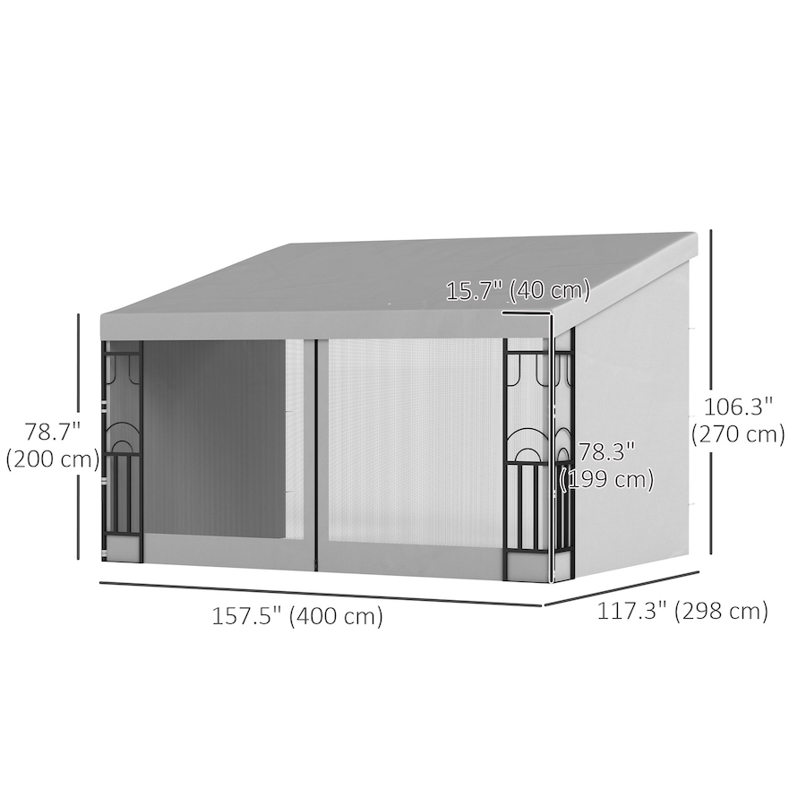 Image 993296_ALTMORE2.jpg, Product 993-296 / Price $199.99 - $269.99, Outsunny 10' x 13' Lean to Outdoor Pergola Canopy from Outsunny on TSC.ca's Home & Garden department
