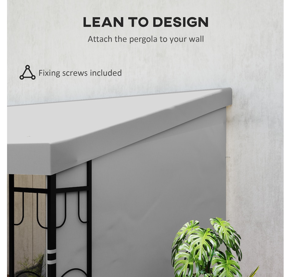 Image 993296_ALTMORE3.jpg, Product 993-296 / Price $259.99 - $289.99, Outsunny 10' x 13' Lean to Outdoor Pergola Canopy from Outsunny on TSC.ca's Home & Garden department