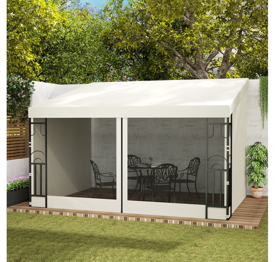 Image 993296_ALTMORE9.jpg, Product 993-296 / Price $259.99 - $289.99, Outsunny 10' x 13' Lean to Outdoor Pergola Canopy from Outsunny on TSC.ca's Home & Garden department