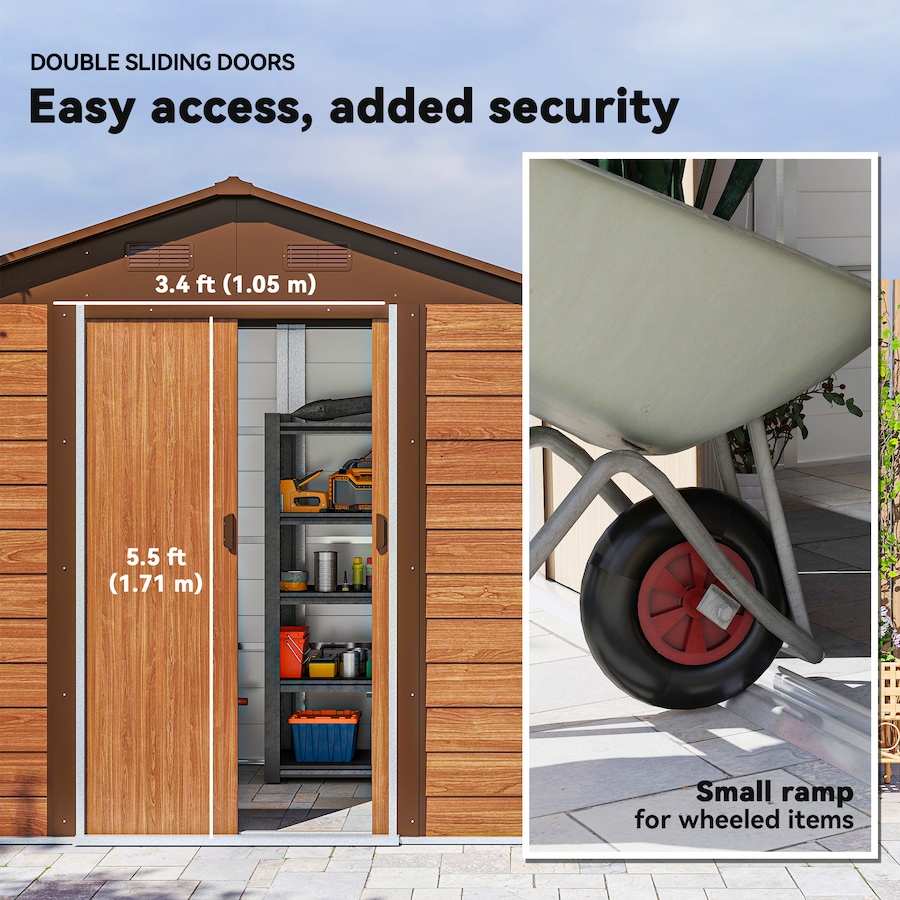 Image 993297_ALTMORE13.jpg, Product 993-297 / Price $479.99, Outsunny 7.5' x 6.5' Outdoor Storage Shed from Outsunny on TSC.ca's Home & Garden department
