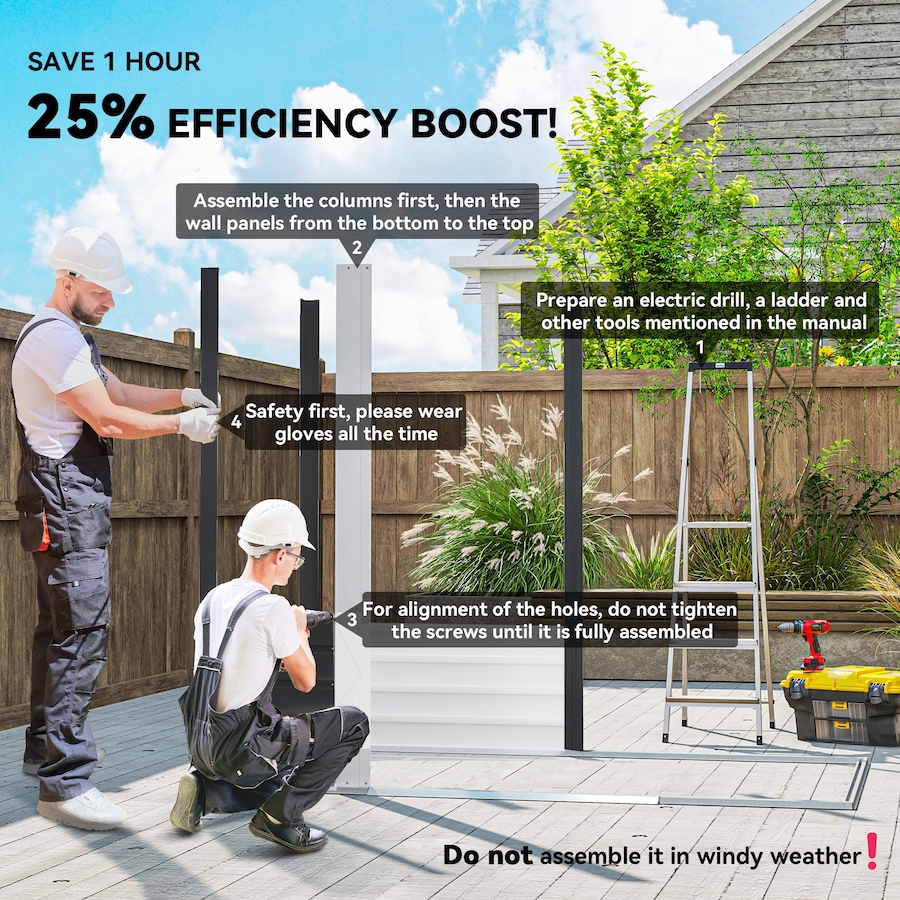 Image 993297_ALTMORE18.jpg, Product 993-297 / Price $479.99, Outsunny 7.5' x 6.5' Outdoor Storage Shed from Outsunny on TSC.ca's Home & Garden department