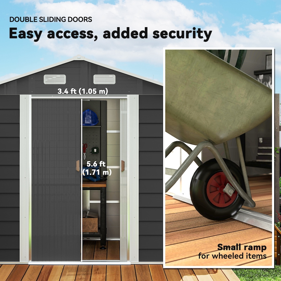 Image 993297_ALTMORE20.jpg, Product 993-297 / Price $479.99, Outsunny 7.5' x 6.5' Outdoor Storage Shed from Outsunny on TSC.ca's Home & Garden department
