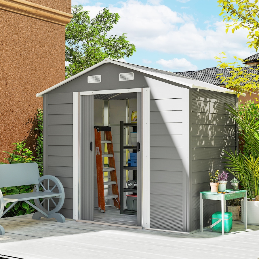 Image 993297_ALTMORE24.jpg, Product 993-297 / Price $479.99, Outsunny 7.5' x 6.5' Outdoor Storage Shed from Outsunny on TSC.ca's Home & Garden department