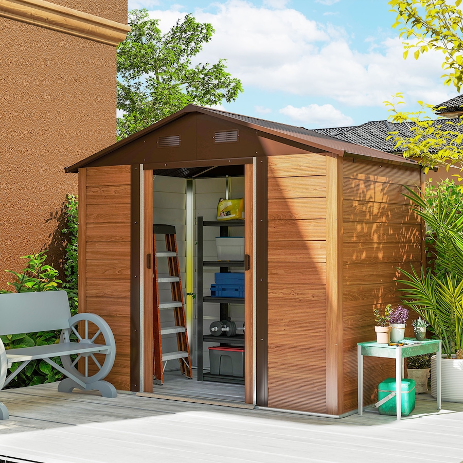 Image 993297_ALTMORE27.jpg, Product 993-297 / Price $479.99, Outsunny 7.5' x 6.5' Outdoor Storage Shed from Outsunny on TSC.ca's Home & Garden department