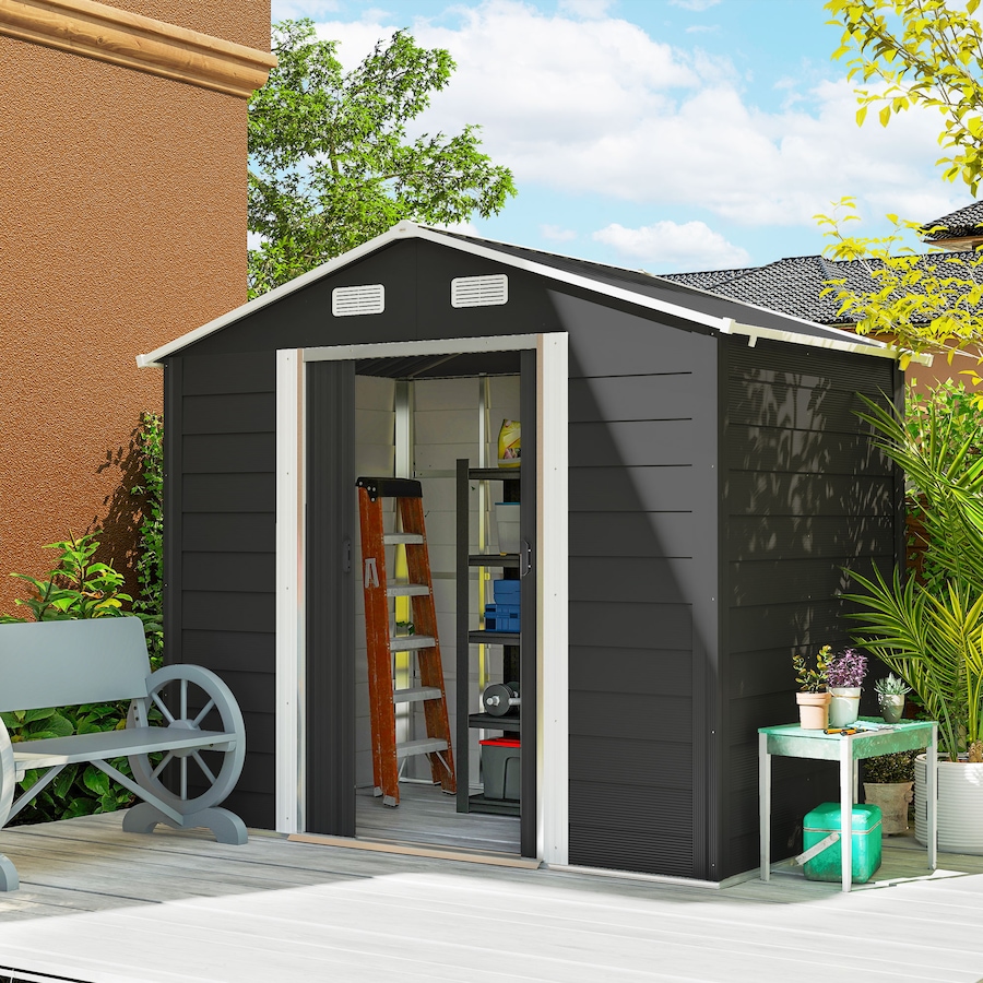 Image 993297_ALTMORE28.jpg, Product 993-297 / Price $479.99, Outsunny 7.5' x 6.5' Outdoor Storage Shed from Outsunny on TSC.ca's Home & Garden department