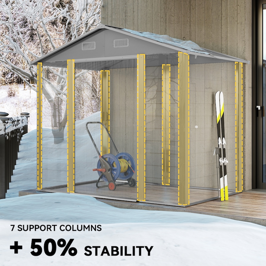Image 993297_ALTMORE4.jpg, Product 993-297 / Price $479.99, Outsunny 7.5' x 6.5' Outdoor Storage Shed from Outsunny on TSC.ca's Home & Garden department