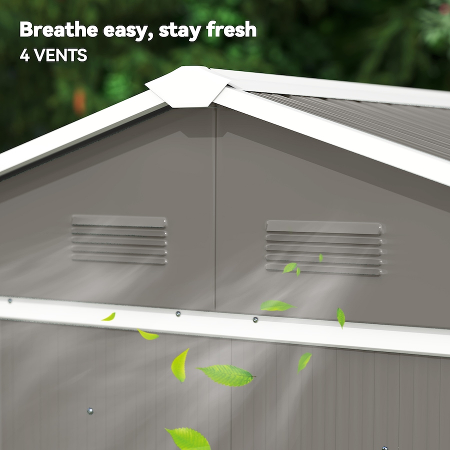 Image 993303_ALTMORE13.jpg, Product 993-303 / Price $294.99, Outsunny 6' x 4' Metal Garden Shed from Outsunny on TSC.ca's Home & Garden department