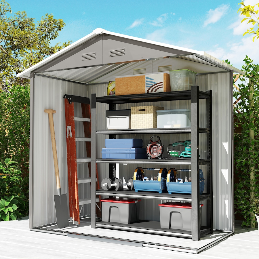Image 993303_ALTMORE15.jpg, Product 993-303 / Price $294.99, Outsunny 6' x 4' Metal Garden Shed from Outsunny on TSC.ca's Home & Garden department
