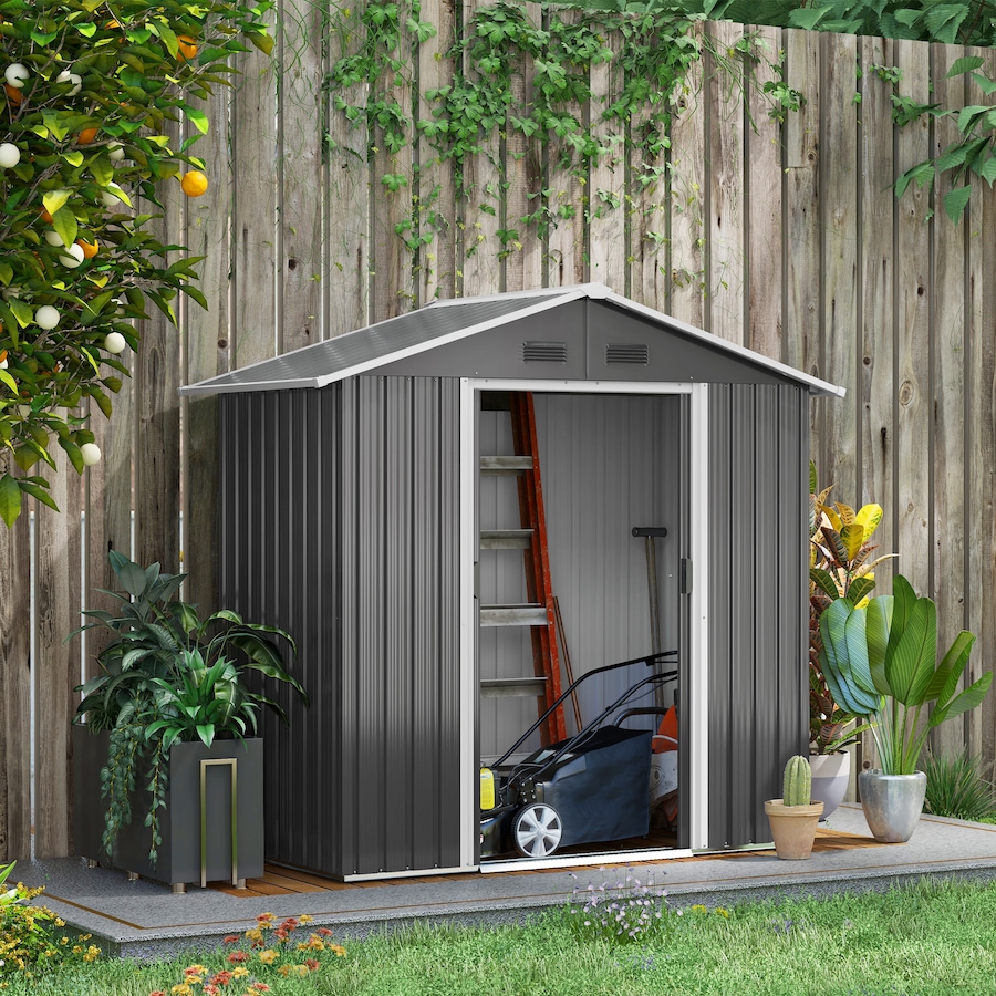 Image 993303_ALTMORE16.jpg, Product 993-303 / Price $294.99, Outsunny 6' x 4' Metal Garden Shed from Outsunny on TSC.ca's Home & Garden department
