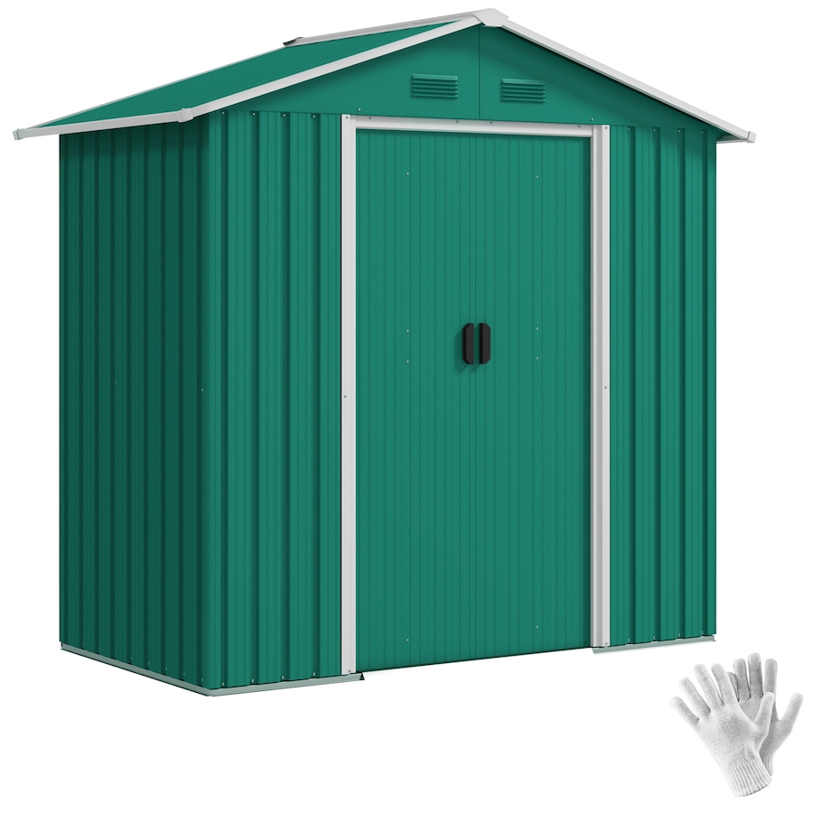Image 993303_ST01.jpg, Product 993-303 / Price $294.99, Outsunny 6' x 4' Metal Garden Shed from Outsunny on TSC.ca's Home & Garden department