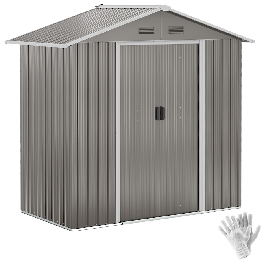 Image 993303_ST02.jpg, Product 993-303 / Price $294.99, Outsunny 6' x 4' Metal Garden Shed from Outsunny on TSC.ca's Home & Garden department