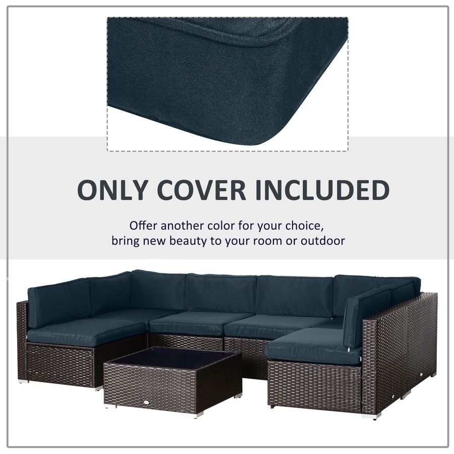 Image 993317_ALTMORE13.jpg, Product 993-317 / Price $94.99, Outsunny Outdoor 14pc Patio Rattan Sofa Set Cushion Cover Replacement from Outsunny on TSC.ca's Home & Garden department