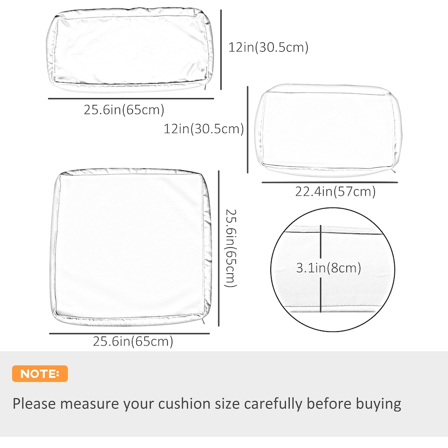 Image 993317_ALTMORE2.jpg, Product 993-317 / Price $94.99, Outsunny Outdoor 14pc Patio Rattan Sofa Set Cushion Cover Replacement from Outsunny on TSC.ca's Home & Garden department
