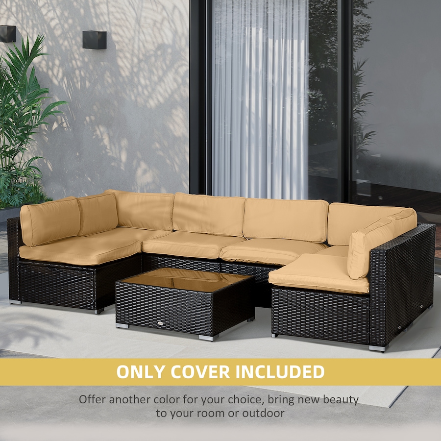 Image 993317_ALTMORE35.jpg, Product 993-317 / Price $94.99, Outsunny Outdoor 14pc Patio Rattan Sofa Set Cushion Cover Replacement from Outsunny on TSC.ca's Home & Garden department