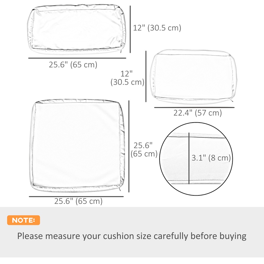 Image 993317_ALTMORE41.jpg, Product 993-317 / Price $94.99, Outsunny Outdoor 14pc Patio Rattan Sofa Set Cushion Cover Replacement from Outsunny on TSC.ca's Home & Garden department