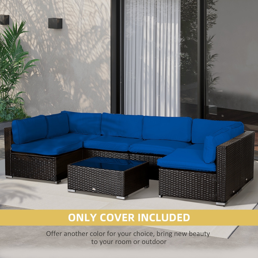 Image 993317_ALTMORE5.jpg, Product 993-317 / Price $94.99, Outsunny Outdoor 14pc Patio Rattan Sofa Set Cushion Cover Replacement from Outsunny on TSC.ca's Home & Garden department