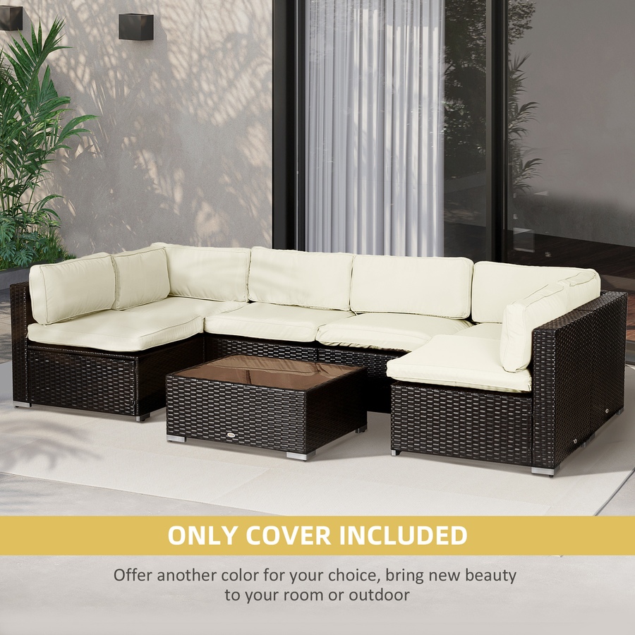 Image 993317_ALTMORE53.jpg, Product 993-317 / Price $94.99, Outsunny Outdoor 14pc Patio Rattan Sofa Set Cushion Cover Replacement from Outsunny on TSC.ca's Home & Garden department