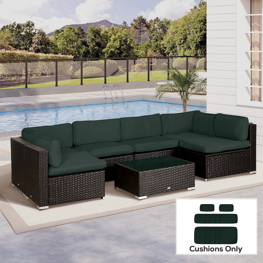 Image 993317_ALTMORE57.jpg, Product 993-317 / Price $94.99, Outsunny Outdoor 14pc Patio Rattan Sofa Set Cushion Cover Replacement from Outsunny on TSC.ca's Home & Garden department
