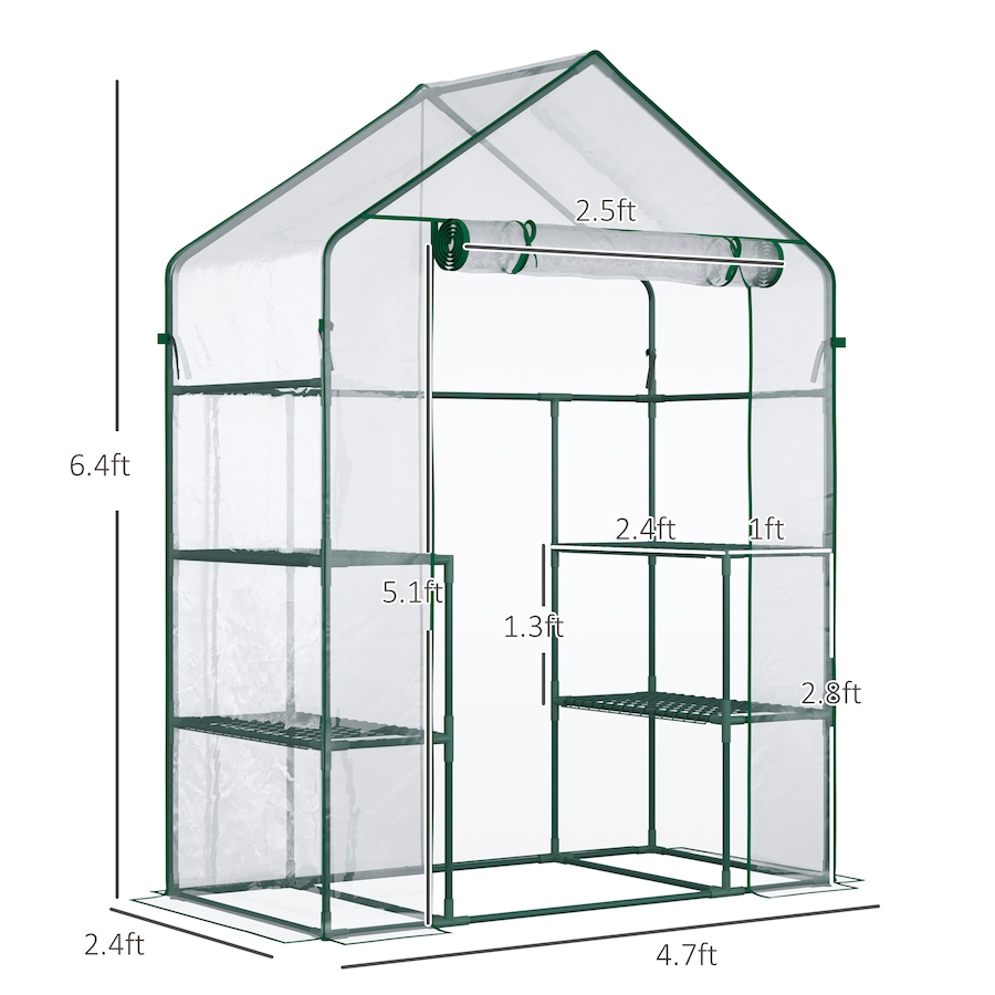 Image 993324_ALTMORE2.jpg, Product 993-324 / Price $69.99 - $74.99, Outsunny 3-Tier Mini Greenhouse, Walk-in Greenhouse from Outsunny on TSC.ca's Home & Garden department