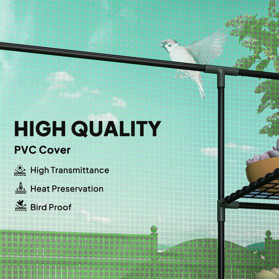 Image 993324_ALTMORE21.jpg, Product 993-324 / Price $69.99 - $74.99, Outsunny 3-Tier Mini Greenhouse, Walk-in Greenhouse from Outsunny on TSC.ca's Home & Garden department