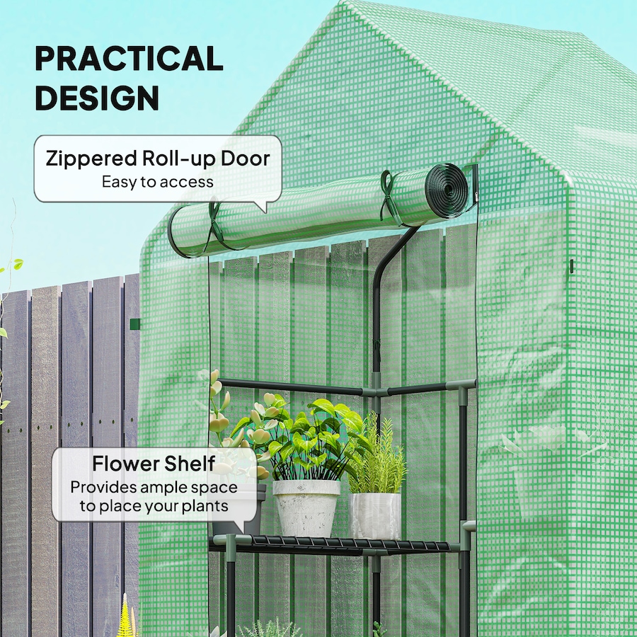 Image 993324_ALTMORE22.jpg, Product 993-324 / Price $69.99 - $74.99, Outsunny 3-Tier Mini Greenhouse, Walk-in Greenhouse from Outsunny on TSC.ca's Home & Garden department