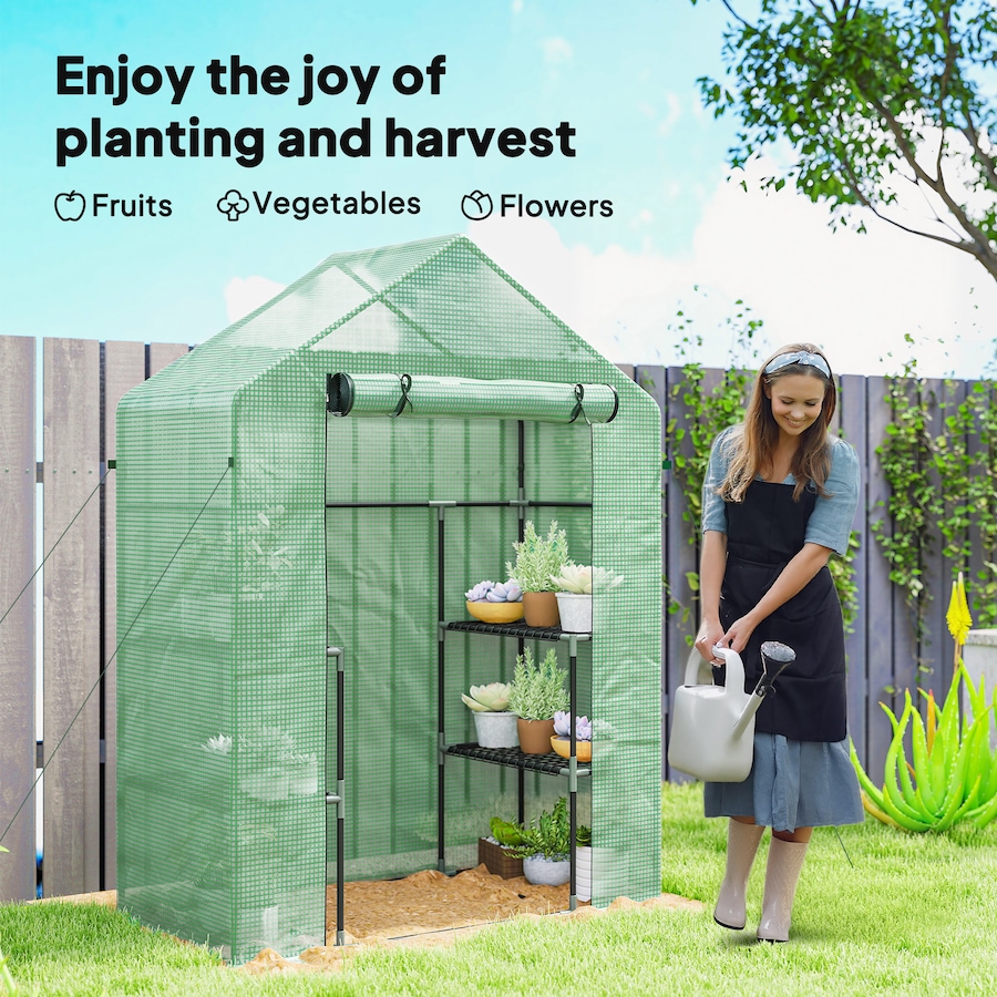 Image 993324_ALTMORE24.jpg, Product 993-324 / Price $69.99 - $74.99, Outsunny 3-Tier Mini Greenhouse, Walk-in Greenhouse from Outsunny on TSC.ca's Home & Garden department