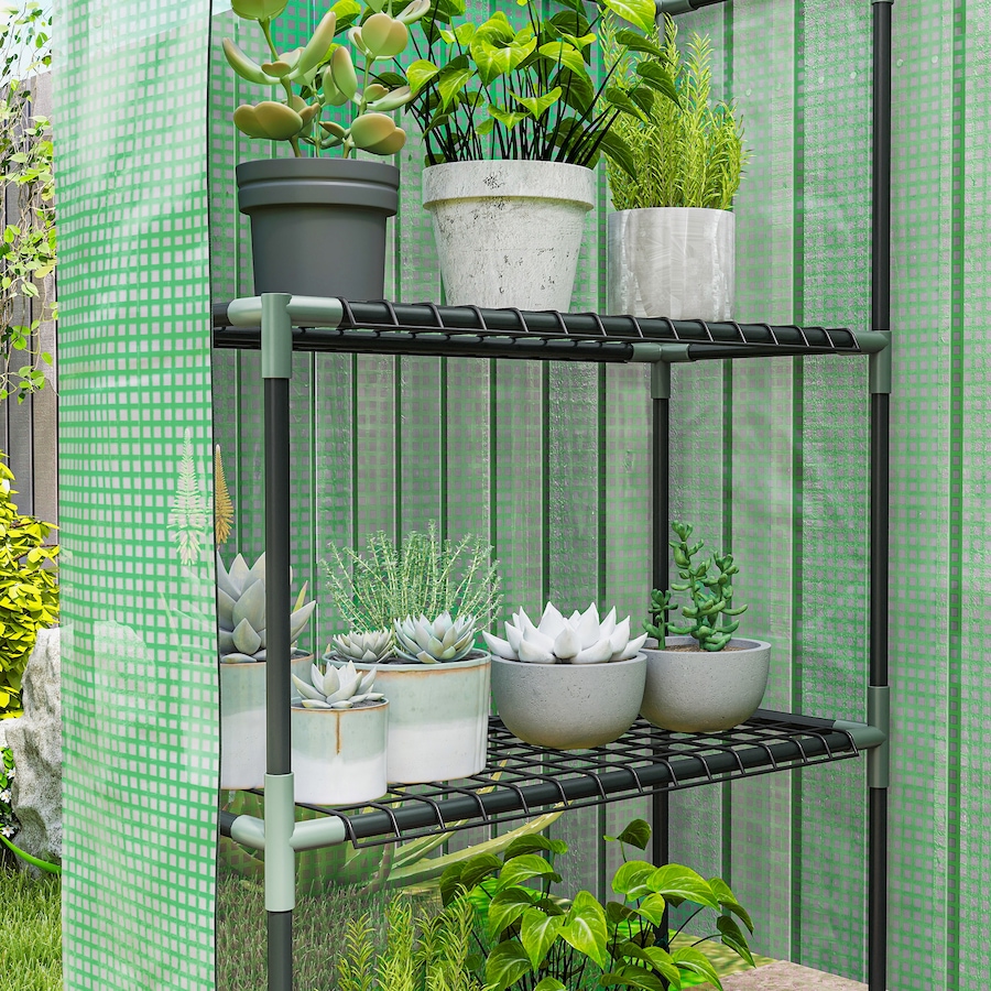 Image 993324_ALTMORE26.jpg, Product 993-324 / Price $69.99 - $74.99, Outsunny 3-Tier Mini Greenhouse, Walk-in Greenhouse from Outsunny on TSC.ca's Home & Garden department