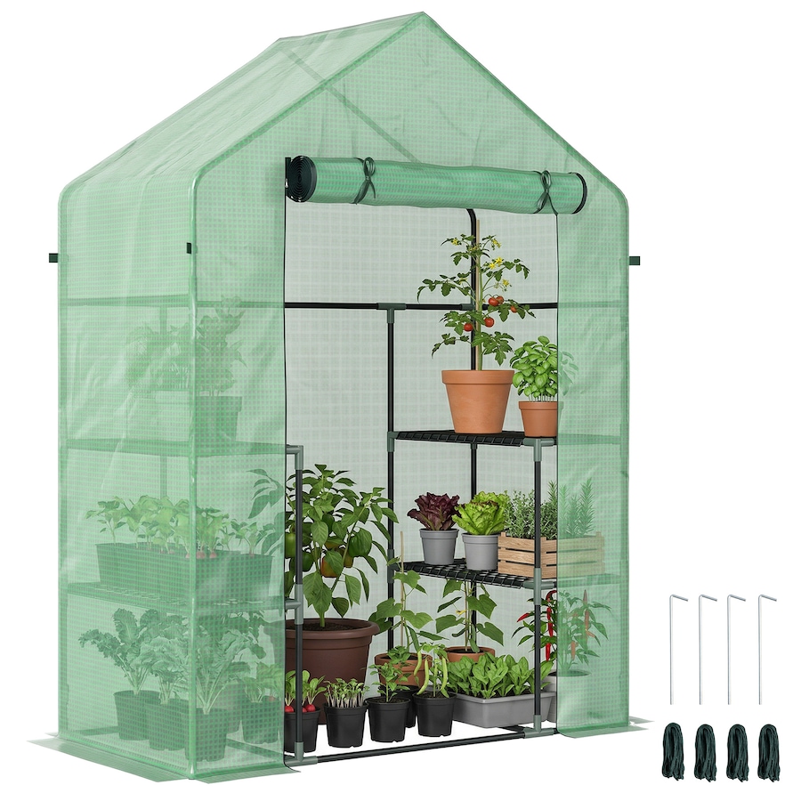 Image 993324_ST02.jpg, Product 993-324 / Price $69.99 - $74.99, Outsunny 3-Tier Mini Greenhouse, Walk-in Greenhouse from Outsunny on TSC.ca's Home & Garden department