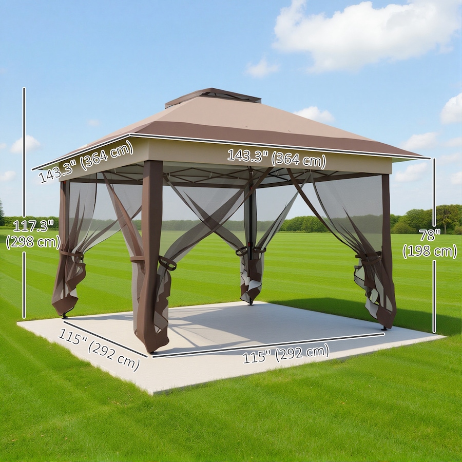 Image 993326_ALTMORE18.jpg, Product 993-326 / Price $249.99, Outsunny 12' x 12' Foldable Pop-up Party Tent from Outsunny on TSC.ca's Home & Garden department