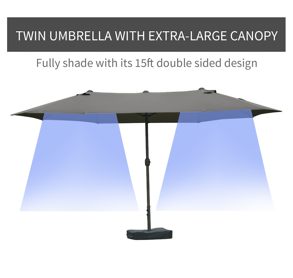 Image 993363_ALTMORE18.jpg, Product 993-363 / Price $169.99 - $189.99, Outsunny 15' Outdoor Patio Umbrella from Outsunny on TSC.ca's Home & Garden department