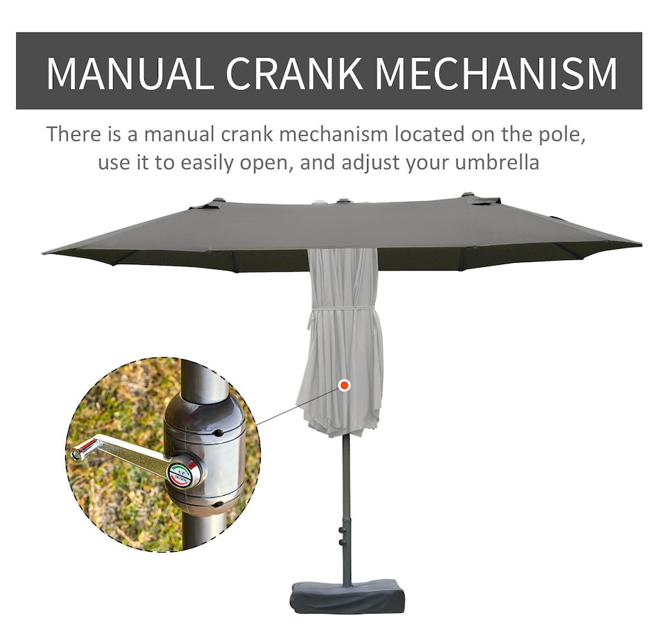 Image 993363_ALTMORE19.jpg, Product 993-363 / Price $169.99 - $189.99, Outsunny 15' Outdoor Patio Umbrella from Outsunny on TSC.ca's Home & Garden department