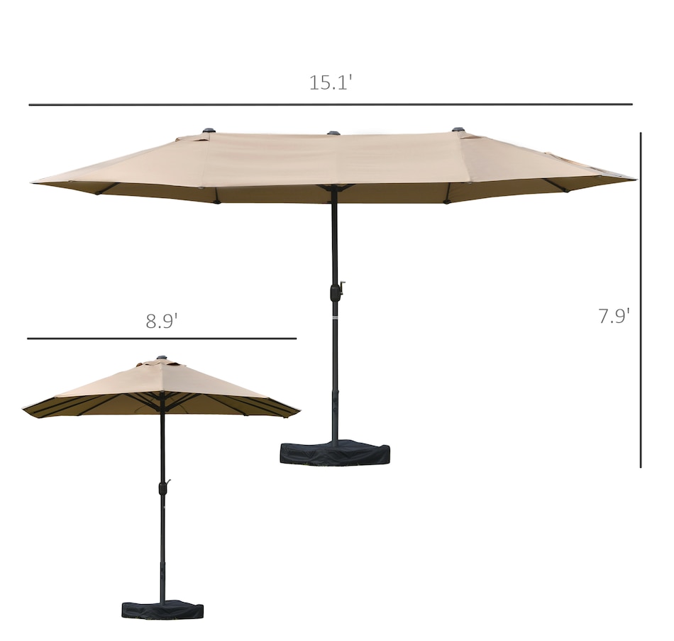 Image 993363_ALTMORE2.jpg, Product 993-363 / Price $169.99 - $189.99, Outsunny 15' Outdoor Patio Umbrella from Outsunny on TSC.ca's Home & Garden department