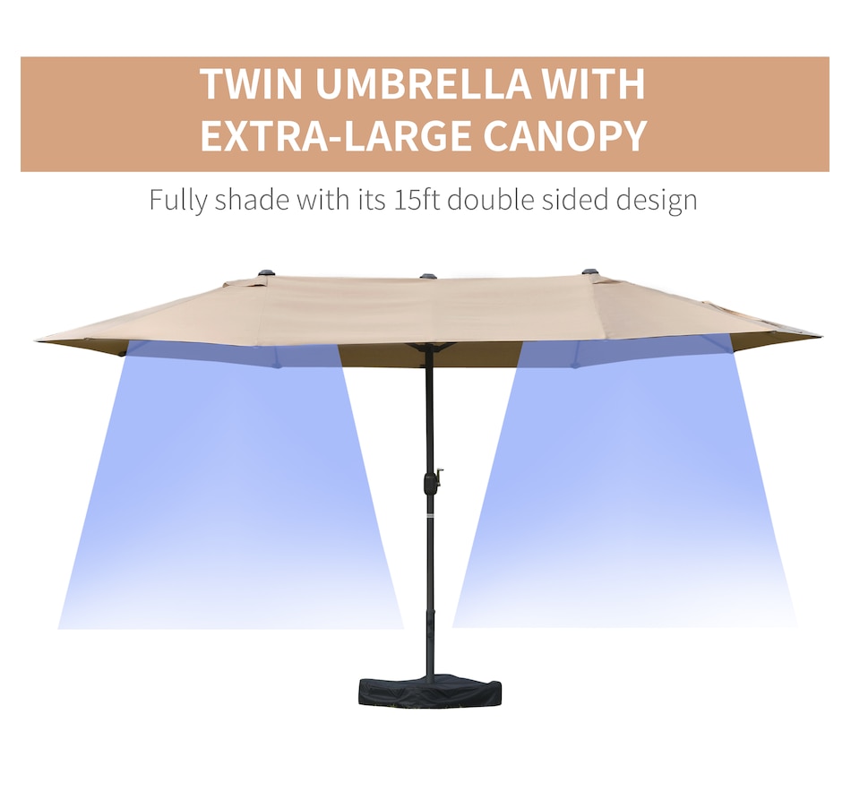 Image 993363_ALTMORE3.jpg, Product 993-363 / Price $169.99 - $189.99, Outsunny 15' Outdoor Patio Umbrella from Outsunny on TSC.ca's Home & Garden department