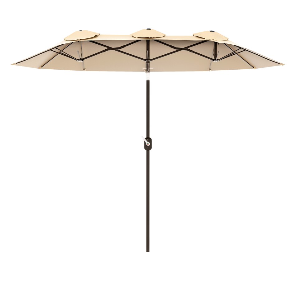 Image 993365_ST01.jpg, Product 993-365 / Price $89.99, Outsunny 9.7ft Patio Umbrella with Double Sided Canopy from Outsunny on TSC.ca's Home & Garden department