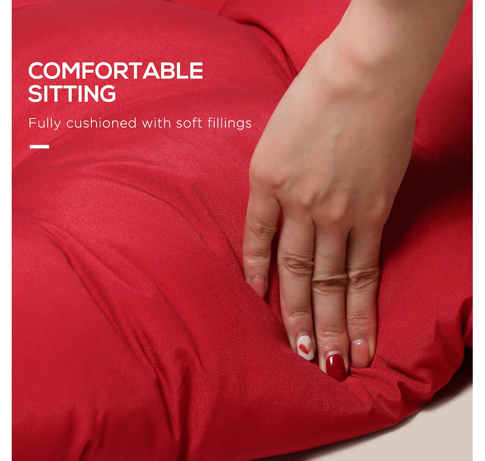 Image 993372_ALTMORE11.jpg, Product 993-372 / Price $79.99 - $89.99, Outsunny 2 PCs Patio Bench Cushions 2 Seater Outdoor Loveseat Cushion Black from Outsunny on TSC.ca's Home & Garden department