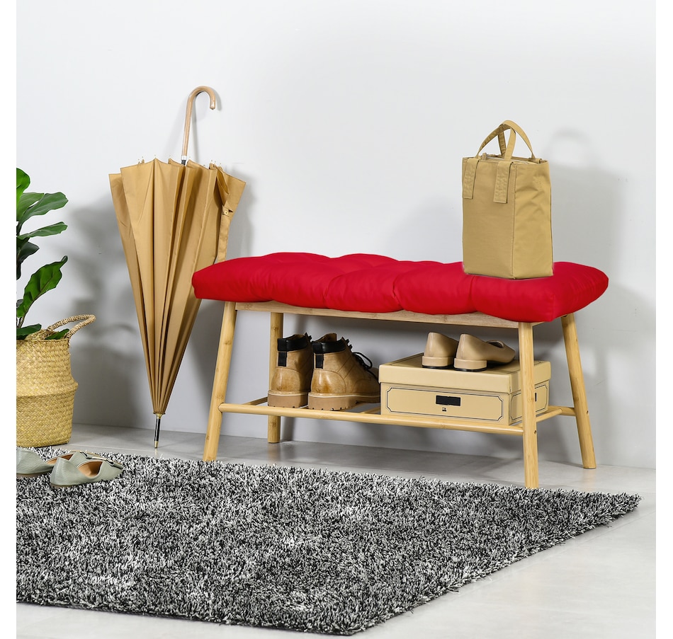 Image 993372_ALTMORE14.jpg, Product 993-372 / Price $79.99 - $89.99, Outsunny 2 PCs Patio Bench Cushions 2 Seater Outdoor Loveseat Cushion Black from Outsunny on TSC.ca's Home & Garden department