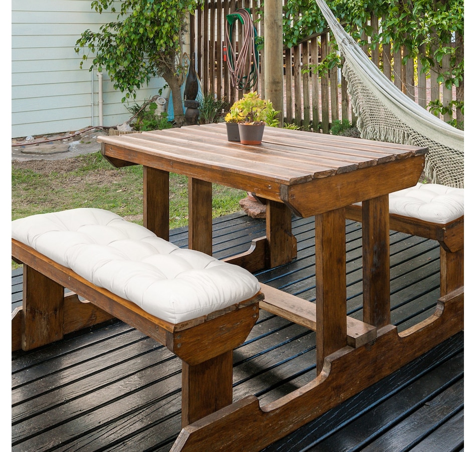 Image 993372_ALTMORE17.jpg, Product 993-372 / Price $79.99 - $89.99, Outsunny 2 PCs Patio Bench Cushions 2 Seater Outdoor Loveseat Cushion Black from Outsunny on TSC.ca's Home & Garden department