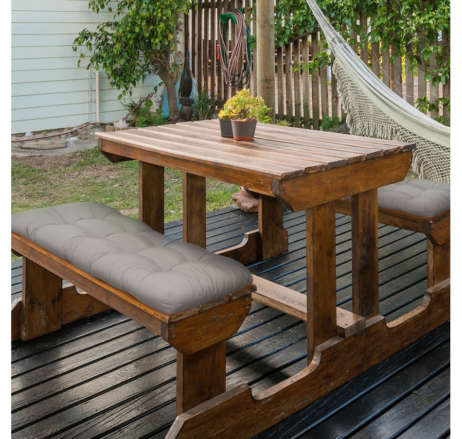 Image 993372_ALTMORE25.jpg, Product 993-372 / Price $79.99 - $89.99, Outsunny 2 PCs Patio Bench Cushions 2 Seater Outdoor Loveseat Cushion Black from Outsunny on TSC.ca's Home & Garden department