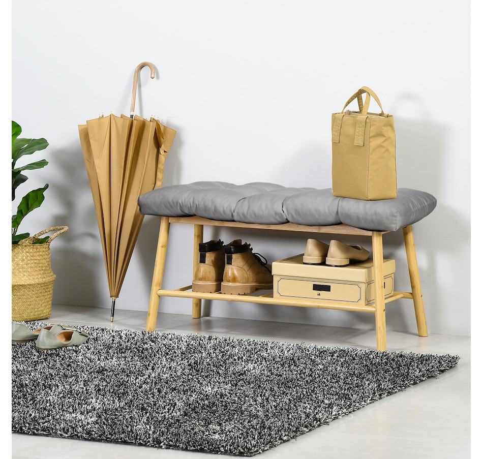 Image 993372_ALTMORE30.jpg, Product 993-372 / Price $79.99 - $89.99, Outsunny 2 PCs Patio Bench Cushions 2 Seater Outdoor Loveseat Cushion Black from Outsunny on TSC.ca's Home & Garden department