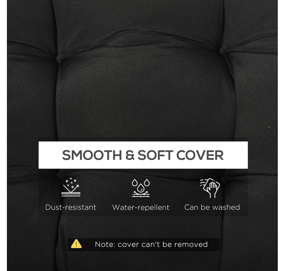 Image 993372_ALTMORE4.jpg, Product 993-372 / Price $79.99 - $89.99, Outsunny 2 PCs Patio Bench Cushions 2 Seater Outdoor Loveseat Cushion Black from Outsunny on TSC.ca's Home & Garden department