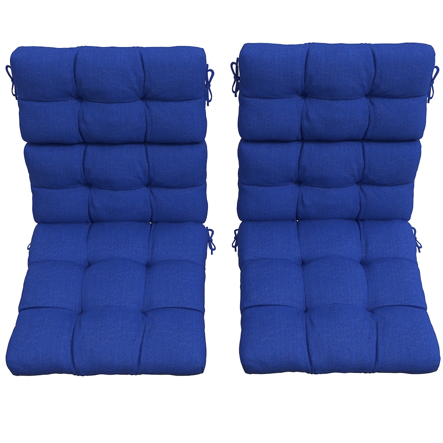 Image 993380_ALTMORE16.jpg, Product 993-380 / Price $79.99, Indoor Outdoor Chair Cushion with Ties, Button Tufted, for Garden, Blue from Outsunny on TSC.ca's Home & Garden department