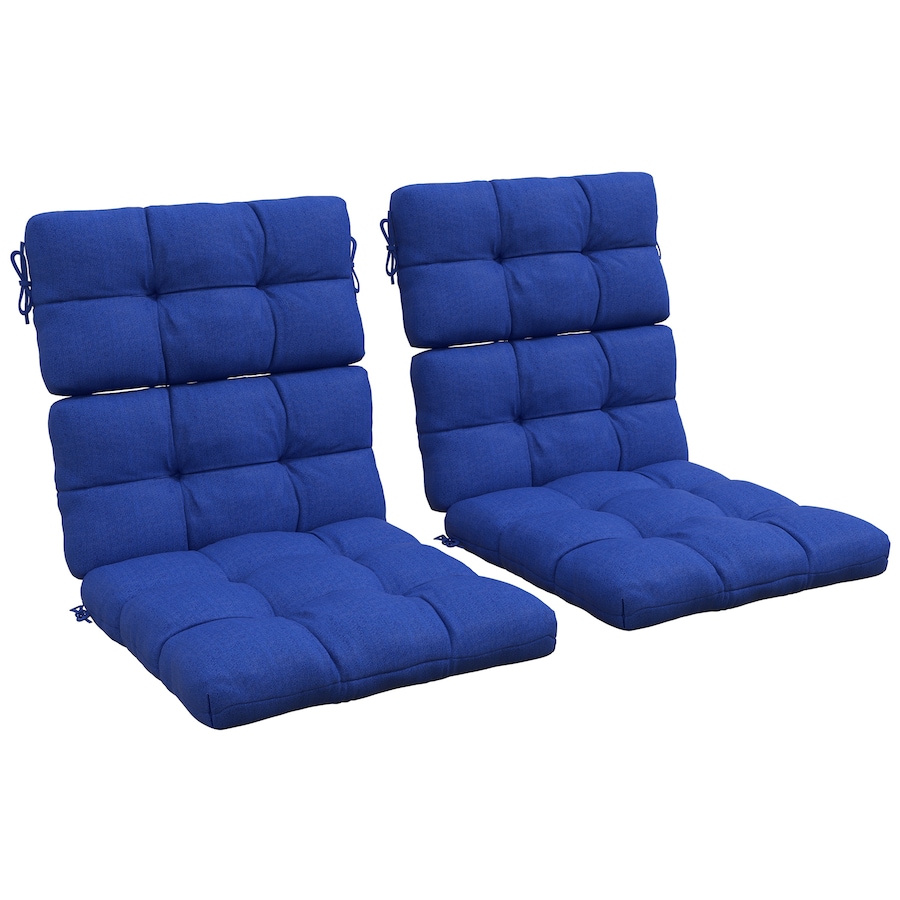 Image 993380_ST02.jpg, Product 993-380 / Price $79.99, Indoor Outdoor Chair Cushion with Ties, Button Tufted, for Garden, Blue from Outsunny on TSC.ca's Home & Garden department