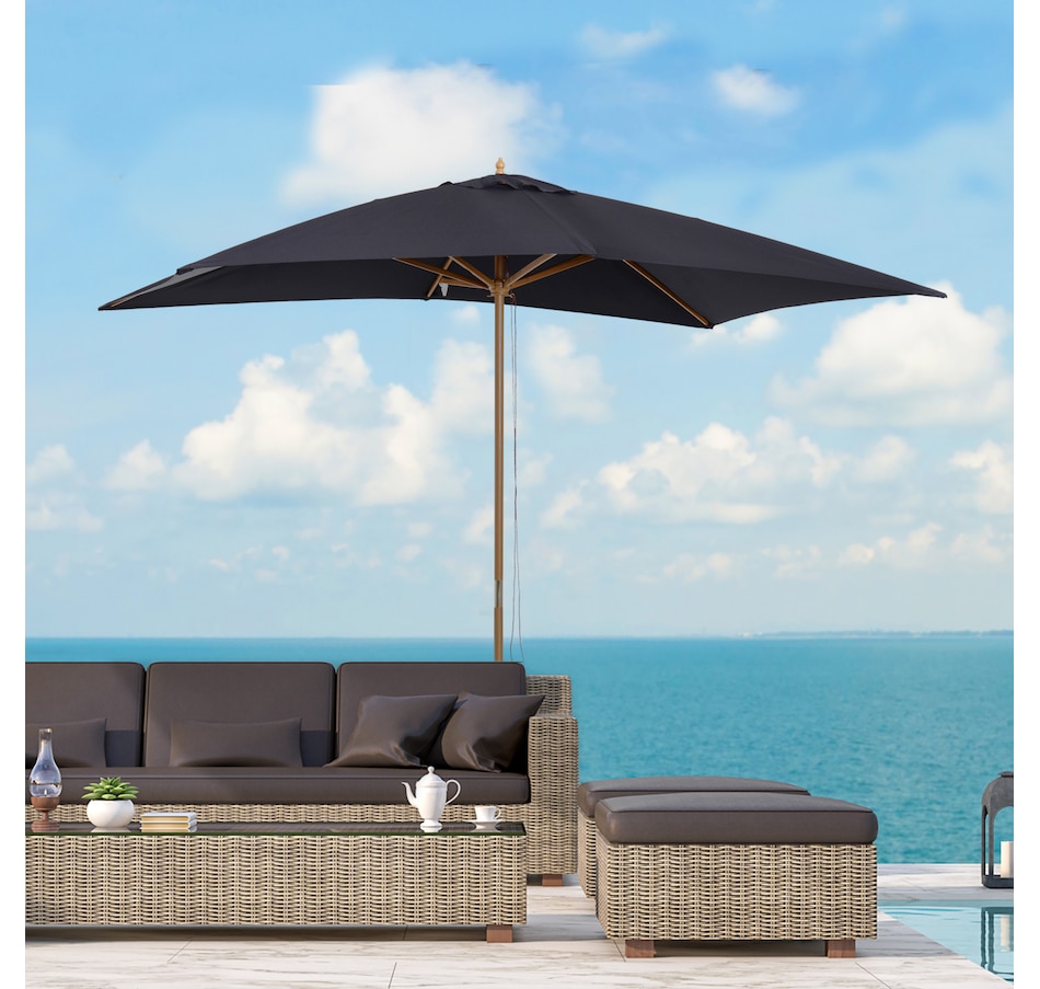 Image 993388_ALTMORE9.jpg, Product 993-388 / Price $69.99, Outsunny 7' x 10' Wooden Patio Umbrella from Outsunny on TSC.ca's Home & Garden department
