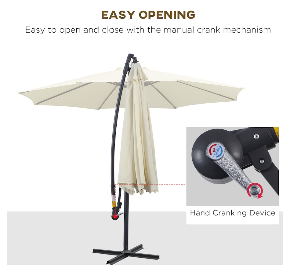 Image 993389_ALTMORE11.jpg, Product 993-389 / Price $109.99 - $129.99, Outsunny 10' Deluxe Patio Umbrella from Outsunny on TSC.ca's Home & Garden department