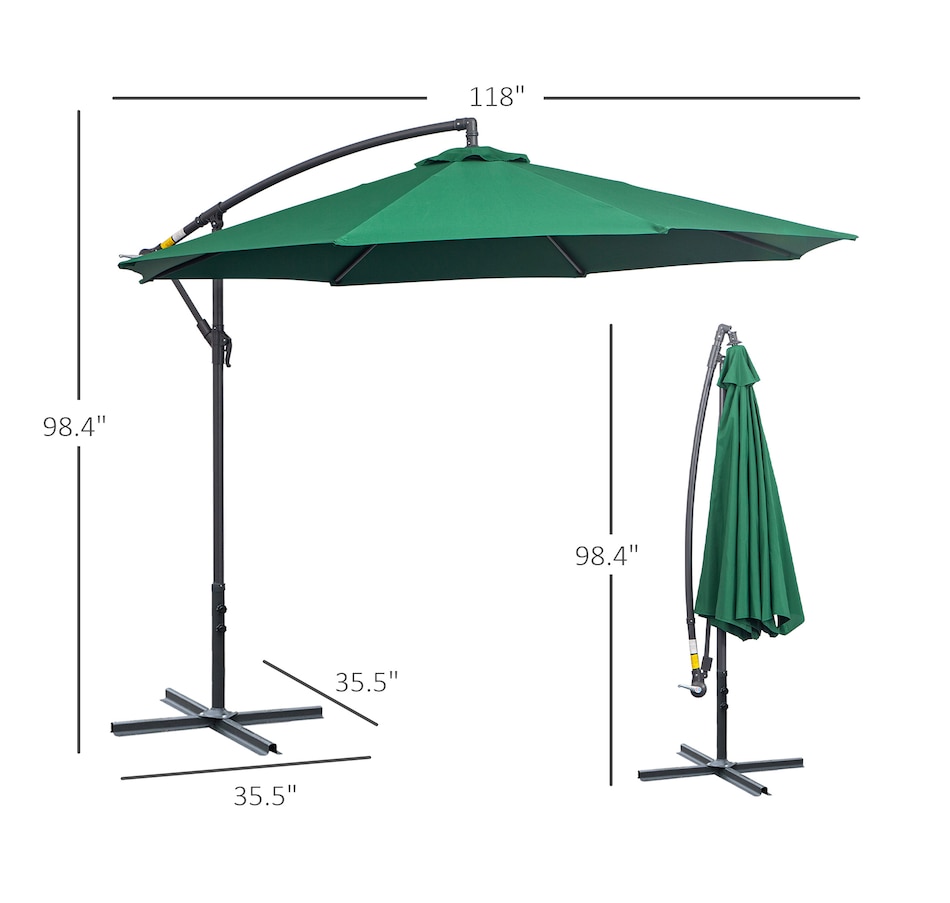 Image 993389_ALTMORE2.jpg, Product 993-389 / Price $109.99 - $129.99, Outsunny 10' Deluxe Patio Umbrella from Outsunny on TSC.ca's Home & Garden department