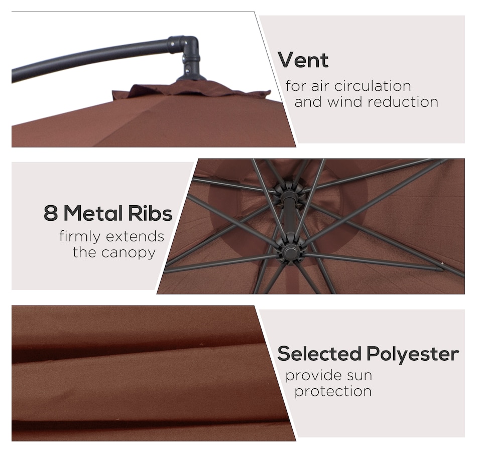 Image 993389_ALTMORE22.jpg, Product 993-389 / Price $109.99 - $129.99, Outsunny 10' Deluxe Patio Umbrella from Outsunny on TSC.ca's Home & Garden department