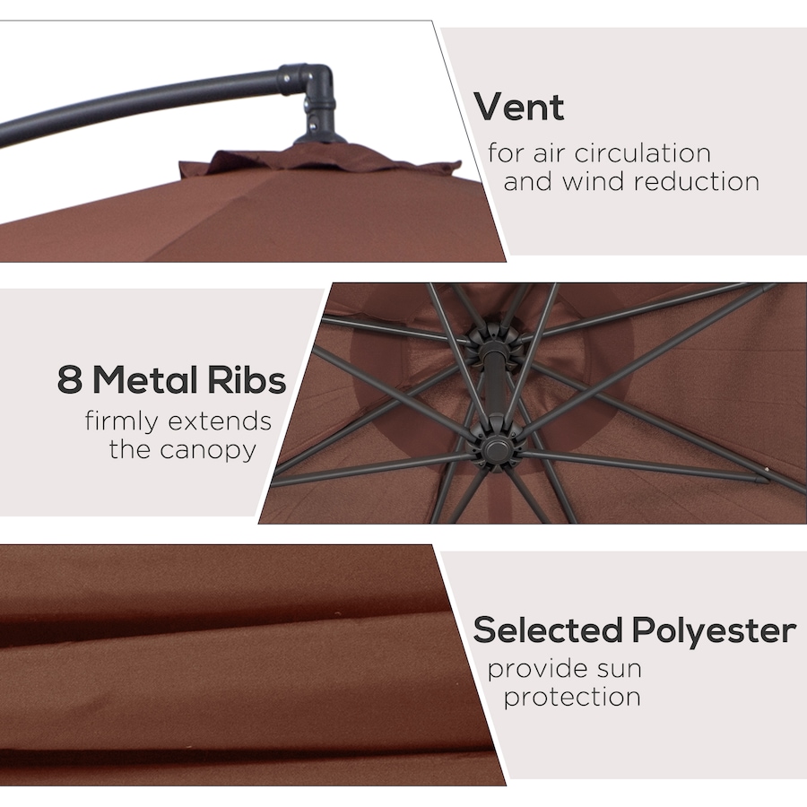 Image 993389_ALTMORE22.jpg, Product 993-389 / Price $114.99 - $119.99, Outsunny 10' Deluxe Patio Umbrella from Outsunny on TSC.ca's Home & Garden department