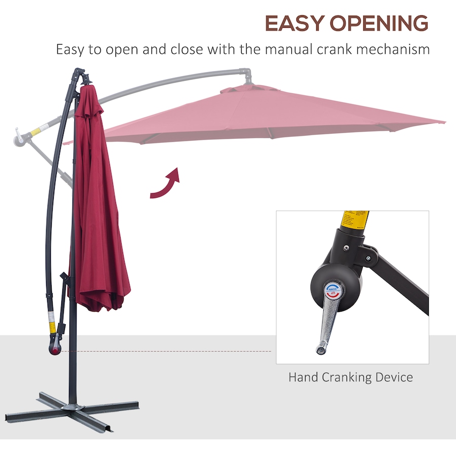 Image 993389_ALTMORE27.jpg, Product 993-389 / Price $114.99 - $119.99, Outsunny 10' Deluxe Patio Umbrella from Outsunny on TSC.ca's Home & Garden department