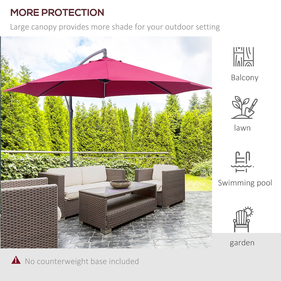 Image 993389_ALTMORE29.jpg, Product 993-389 / Price $114.99 - $119.99, Outsunny 10' Deluxe Patio Umbrella from Outsunny on TSC.ca's Home & Garden department